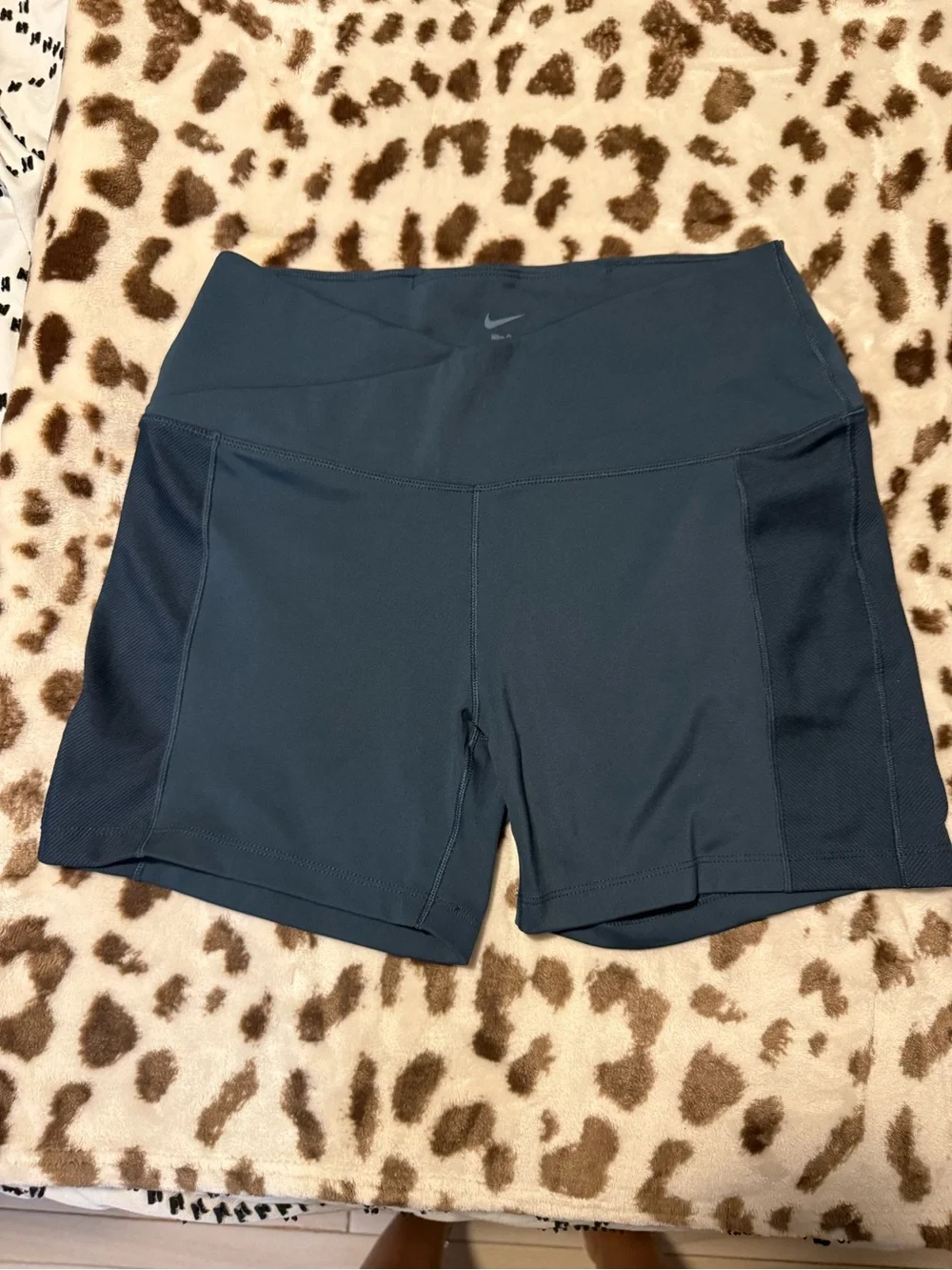 Nike Women's Dark Teal High-Rise Performance Shorts